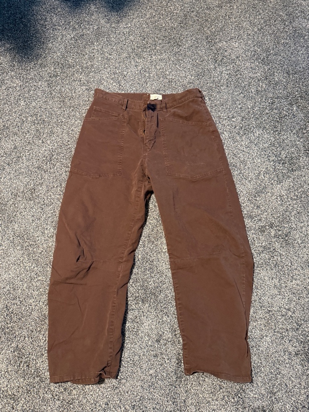 Nili Lotan Shon cotton pant. Mid rise barrel. Size 8 - Picture 6 of 8